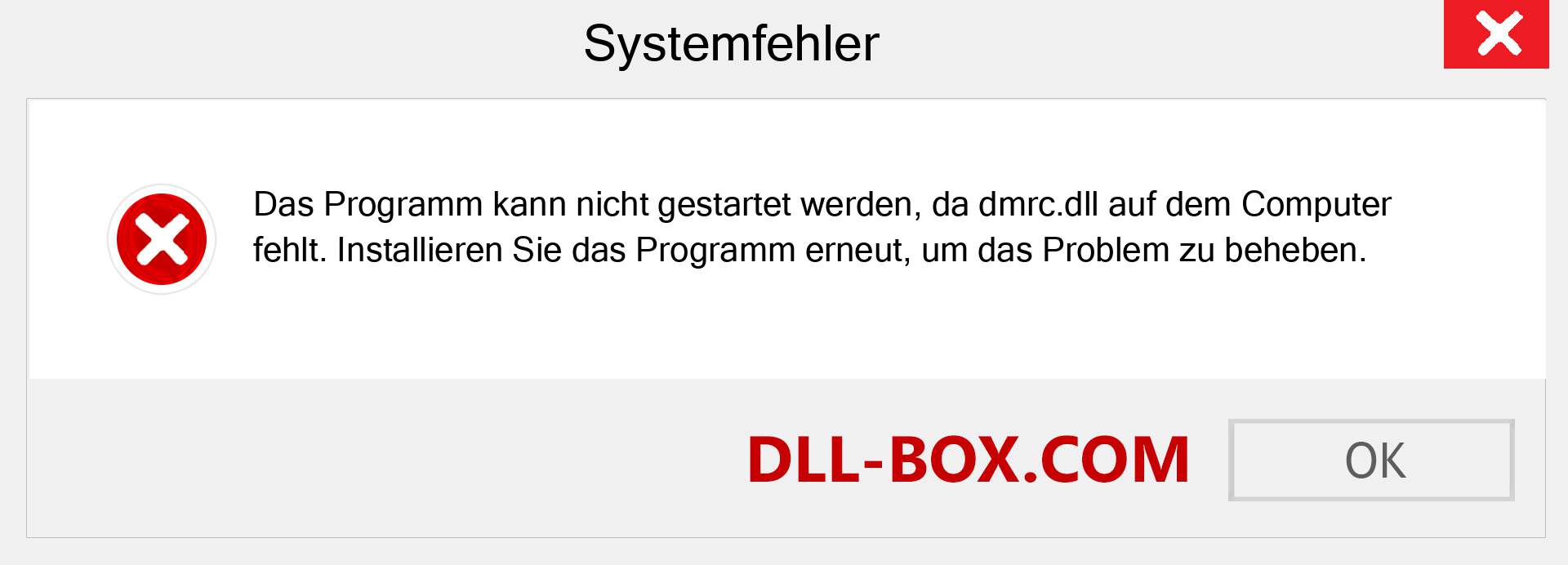 dmrc.dll-Datei fehlt?. Download für Windows 7, 8, 10 - Fix dmrc dll Missing Error unter Windows, Fotos, Bildern